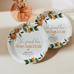 She found her main squeeze citrus bridal shower paper plates<br><div class="desc">She found her main squeeze citrus bridal shower Paper Plates 
Matching items available.</div>