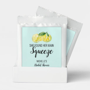 She found her main squeeze custom bridal shower  lemonade drink mix