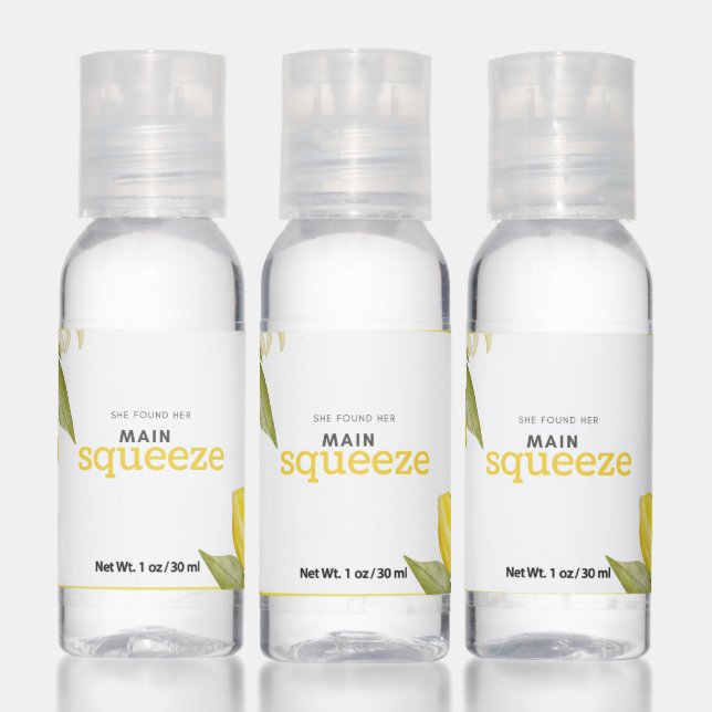 She Found Her Main Squeeze Hand Sanitizer Favors (Set)