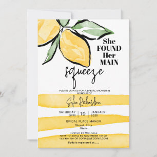 She found her main squeeze lemon BOHO SUMMER Invit Invitation