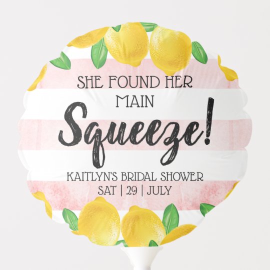 she found her main squeeze bridal shower