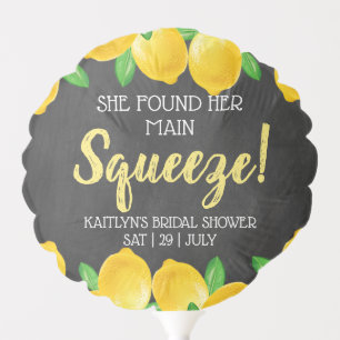 She Found Her Main Squeeze Lemon Bridal Shower Balloon
