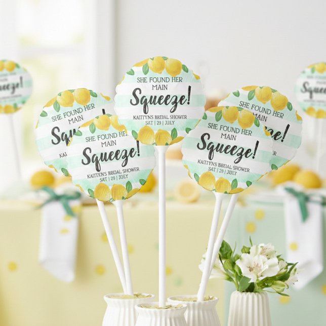She Found Her Main Squeeze Lemon Bridal Shower Balloon (Creator Uploaded)