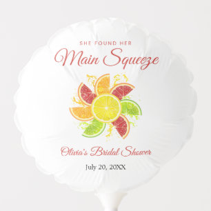 She Found Her Main Squeeze Lemon Bridal Shower Balloon
