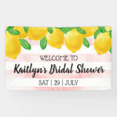 She Found Her Main Squeeze Lemon Bridal Shower Banner (Horizontal)