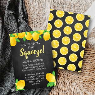 She Found Her Main Squeeze Lemon Bridal Shower Enclosure Card