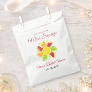 She Found Her Main Squeeze Lemon Bridal Shower Favor Bag