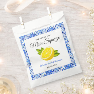 She Found Her Main Squeeze Lemon Bridal Shower Favor Bag