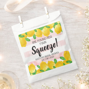 She Found Her Main Squeeze Lemon Bridal Shower Favor Bag
