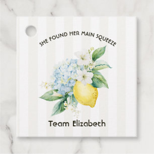 She Found Her Main Squeeze Lemon Bridal Shower Favor Tags