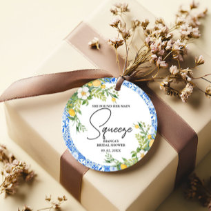 She found her main squeeze lemon Bridal Shower Favor Tags