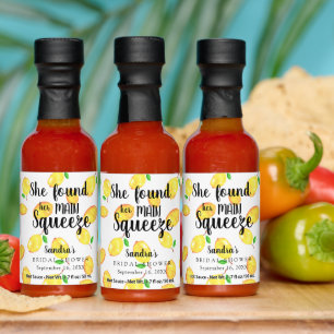 She Found Her Main Squeeze Lemon Bridal Shower  Hot Sauces