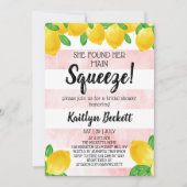 She Found Her Main Squeeze Lemon Bridal Shower Invitation (Front)