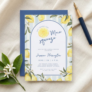 She Found Her Main Squeeze Lemon Bridal Shower Invitation