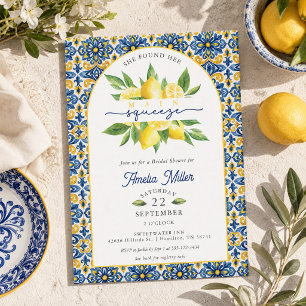 She Found Her Main Squeeze Lemon Bridal Shower Invitation