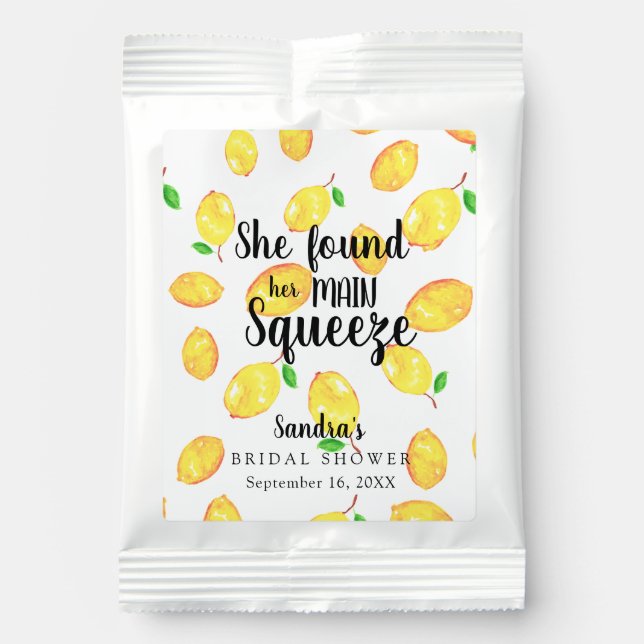 She found her main squeeze Lemon Bridal Shower  Margarita Drink Mix (Front)