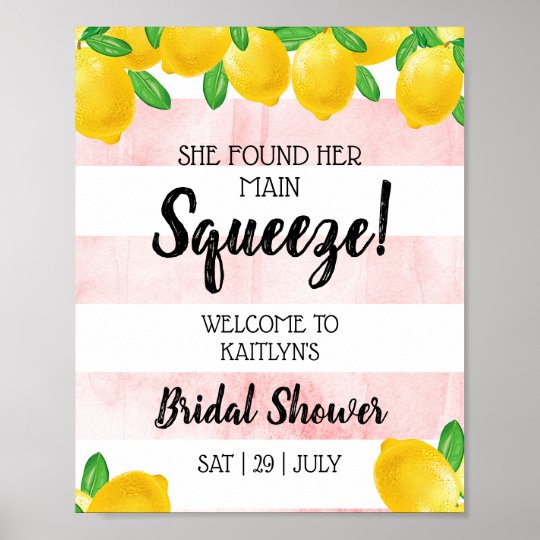 she found her main squeeze bridal shower