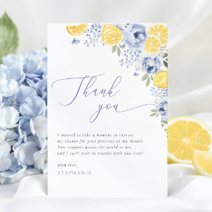 She Found Her Main Squeeze Lemon Bridal Shower Thank You Card
