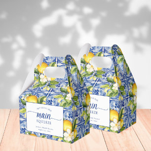 She Found Her Main Squeeze Lemons Bridal Shower Favor Boxes