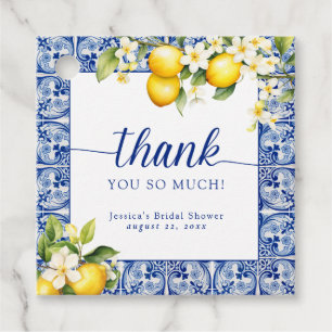 She Found Her Main Squeeze Lemons Bridal Shower Favor Tags