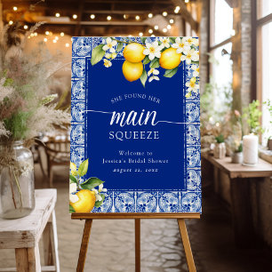 She Found Her Main Squeeze Lemons Bridal Shower Foam Board