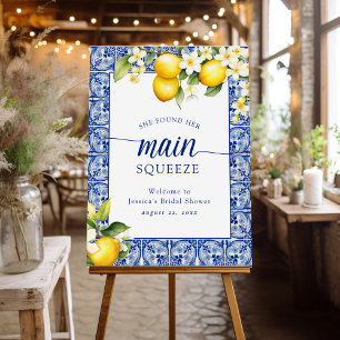 She Found Her Main Squeeze Lemons Bridal Shower Foam Board