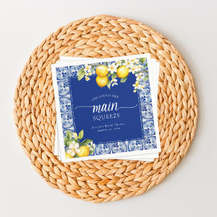 She Found Her Main Squeeze Lemons Bridal Shower Napkins