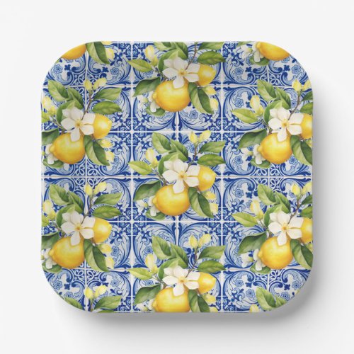 She Found Her Main Squeeze Lemons Bridal Shower Paper Plates