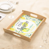 She Found Her Main Squeeze Lemons Bridal Shower Serving Tray (Front)