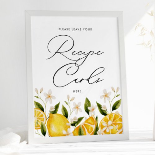 She Found Her Main Squeeze Recipe Card Poster