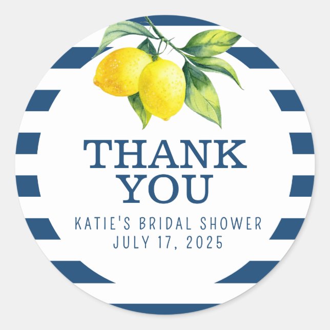 She Found Her Main Squeeze Thank You Sticker (Front)