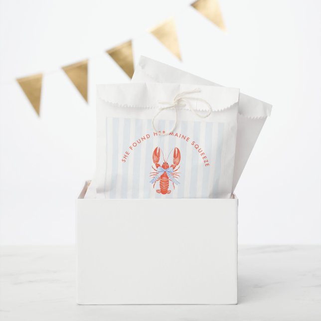 She Found Her Maine Squeeze Bridal Shower  Favor Bag (Party)