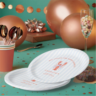 She Found Her Maine Squeeze Coastal Lobster Paper Plates
