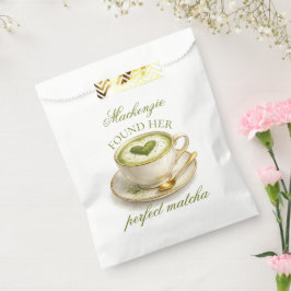 She Found Her Perfect Matcha Bridal Shower Favor Bag