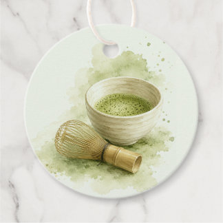 She Found Her Perfect Matcha Bridal Shower Favor Tags