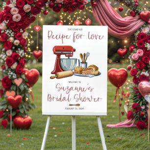 She Found her Recipe for Love! Bridal Shower Foam Board