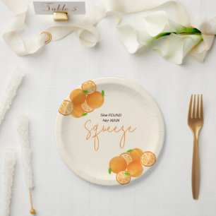 She Found Her Squeeze Bridal Shower Paper Plates