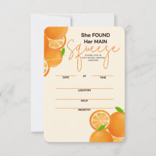 She Found Her Squeeze Bridal Shower RSVP Card