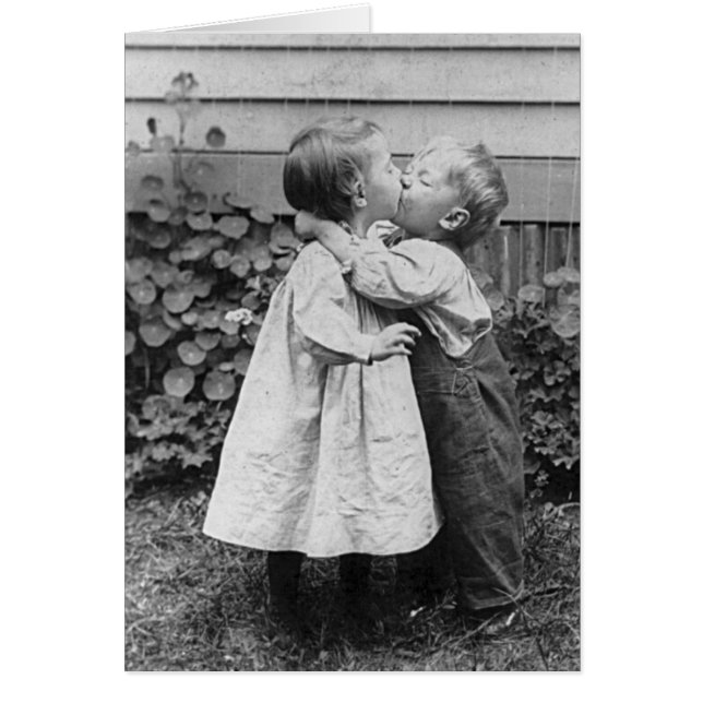 She gets the penny, He gets the kiss Cards (Front)