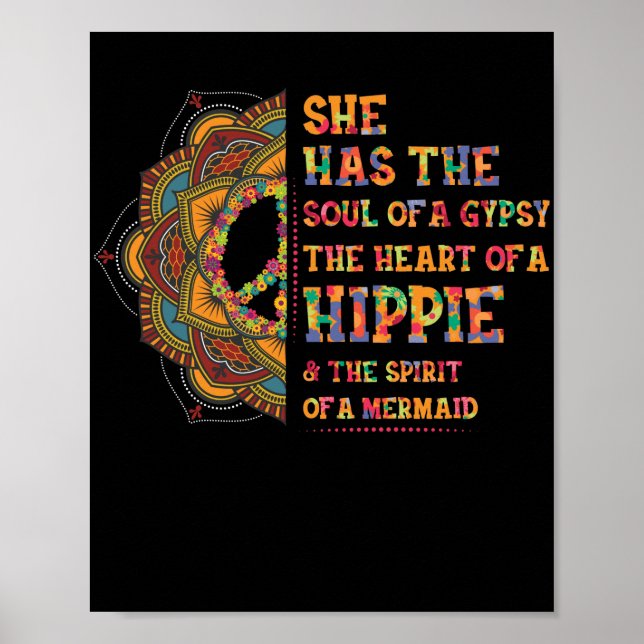 She Has The Soul Of A Gypsy The Heart Of A Hippie Poster (Front)