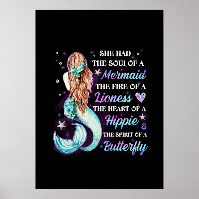She Has The Soul Of A Mermaid Poster (Front)