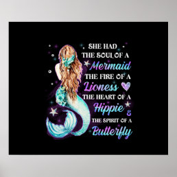 She Has The Soul Of A Mermaid Poster