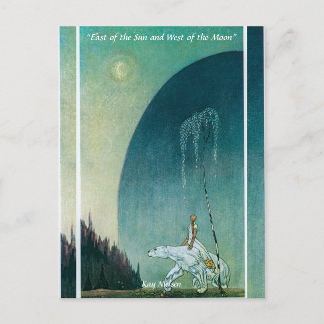 She Held Tight to the Bear Kay Nielsen Postcard (Front)