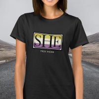 She her hers pronoun non-binary gender outfit 