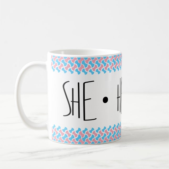 She/Her/Hers Pronouns Coffee Mug (Left)