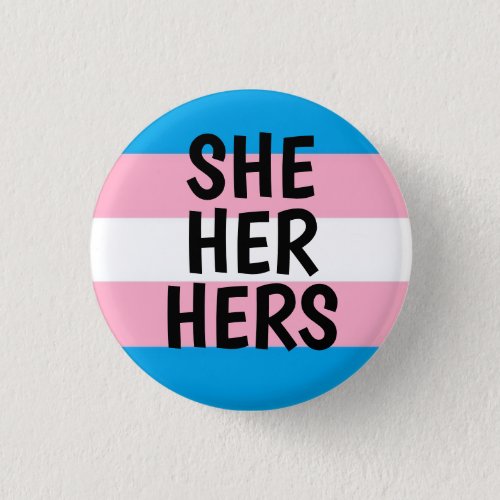 sheherhers pronouns trans pride flag button