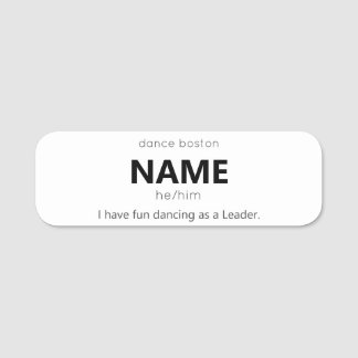 she/her - WCS Leader Name Tag