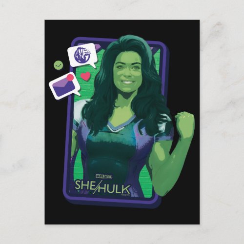 She_Hulk Cell Phone Graphic Postcard