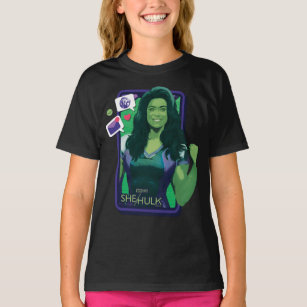 She-Hulk Cell Phone Graphic T-Shirt