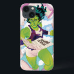 She-Hulk Delivering Summons iPhone 13 Case<br><div class="desc">Check out She-Hulk as she bursts through the page to deliver a court summons!</div>
